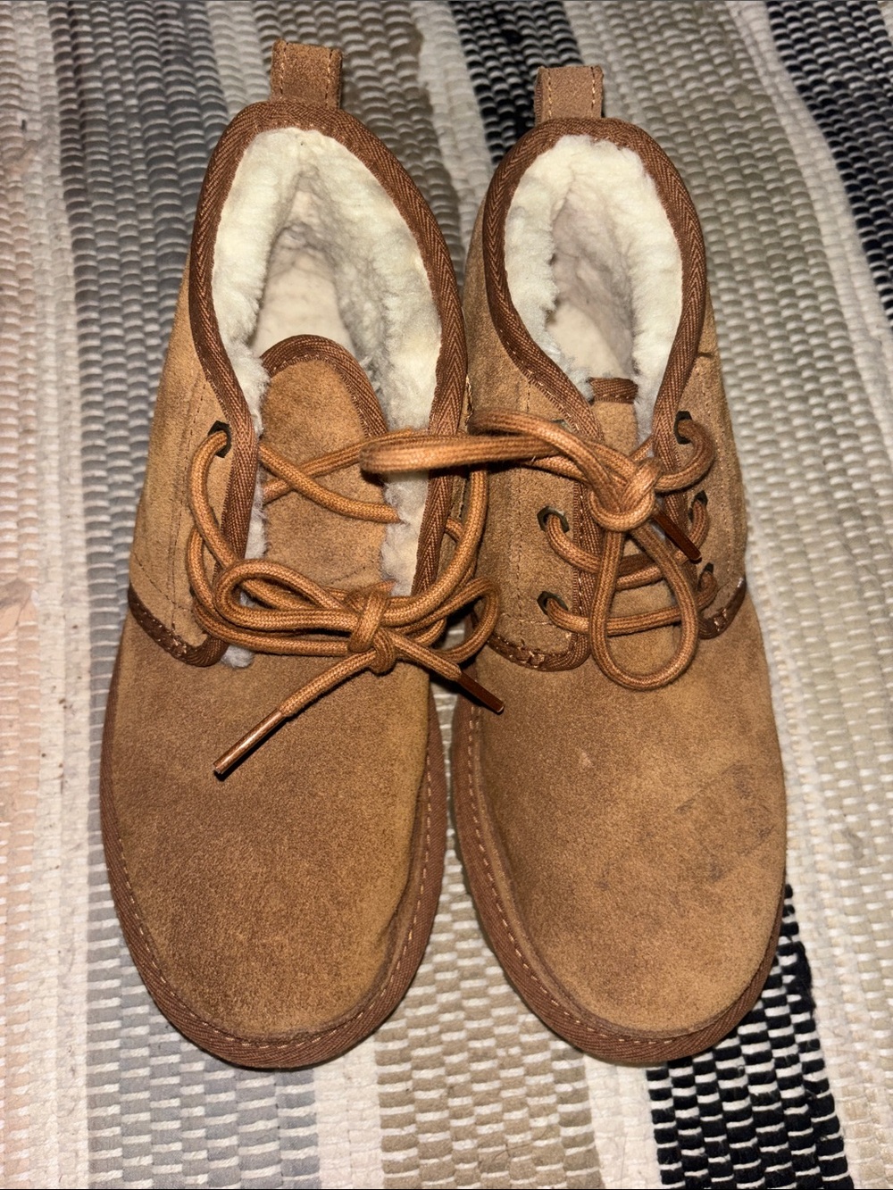 UGG Chestnut Suede Shearling Boot
